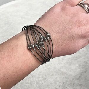 Vintage Silver Wire Cuff Bracelet